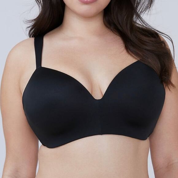 Cacique Other - Cacique Lightly Lined T Shirt No Wire Bra Size 44DDD Black